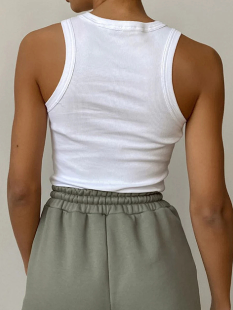Elia | Women’s Tank Top | Basic Cropped Fitted