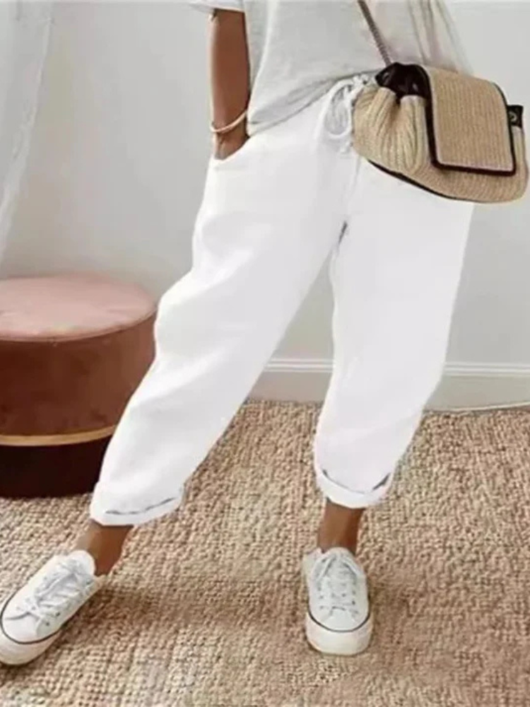Elina | Women’s Cotton & Linen Pants | Relaxed & Breathable