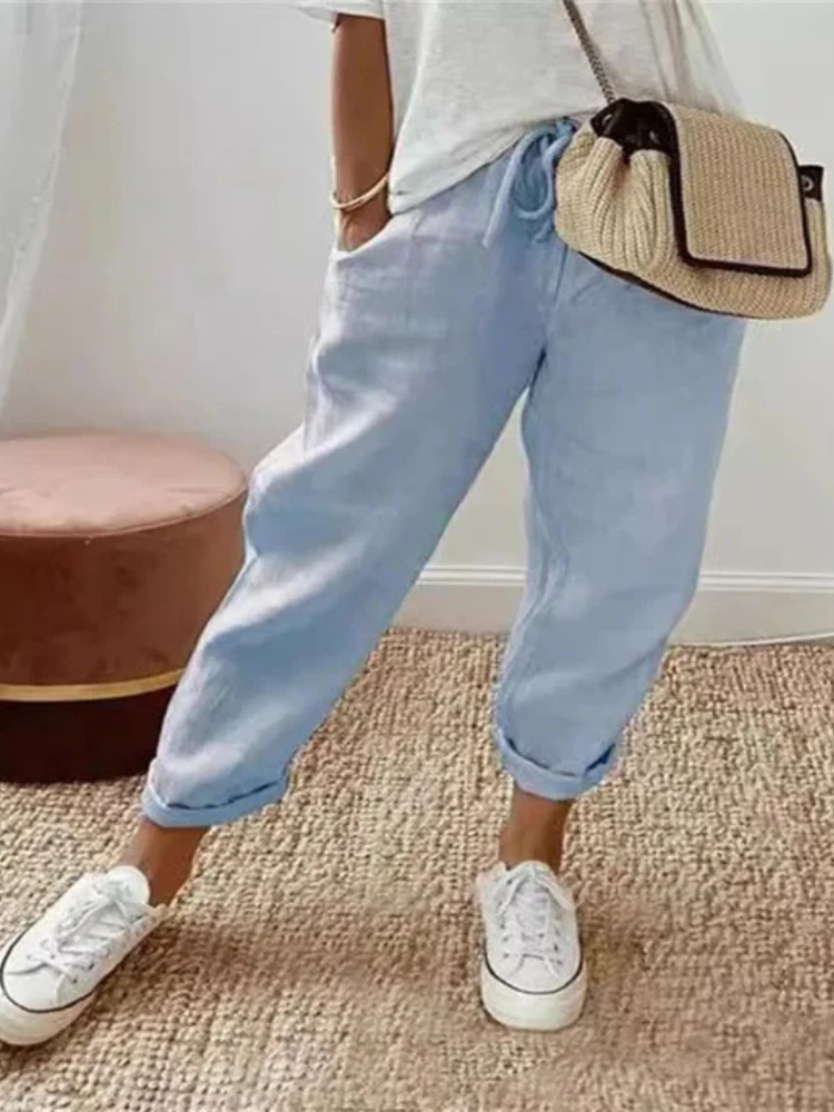 Elina | Women’s Cotton & Linen Pants | Relaxed & Breathable