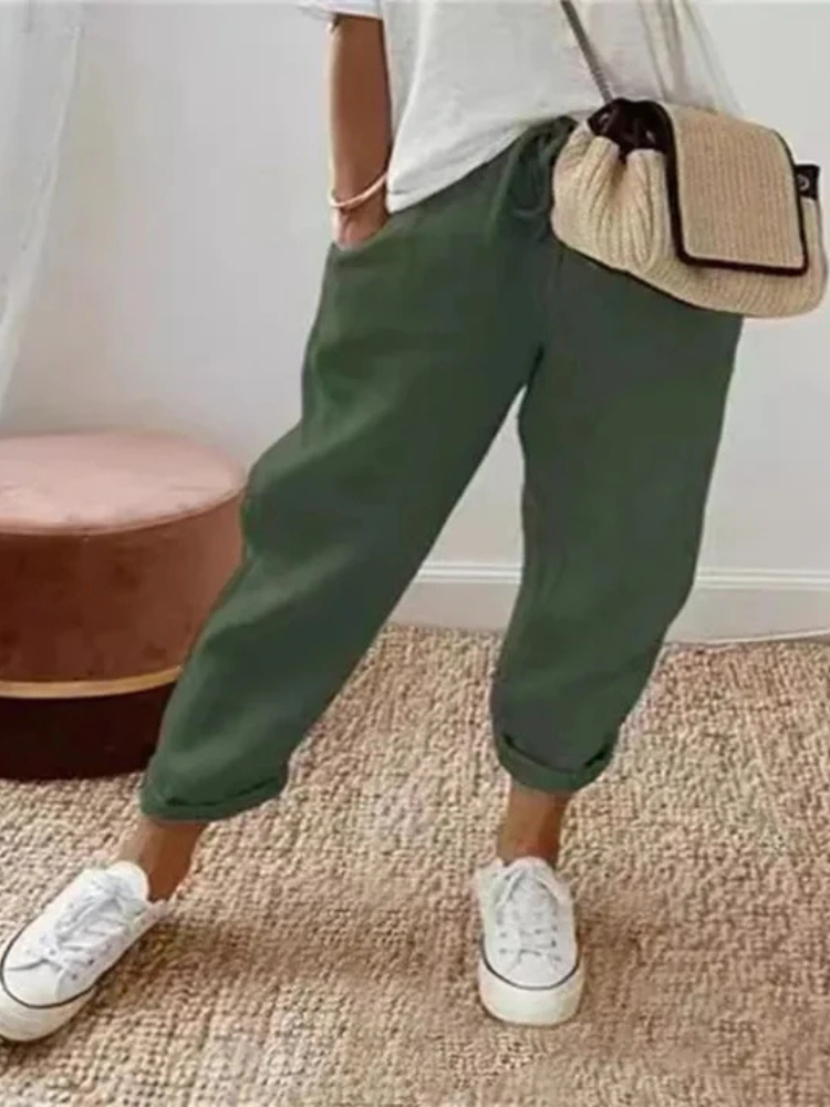 Elina | Women’s Cotton & Linen Pants | Relaxed & Breathable