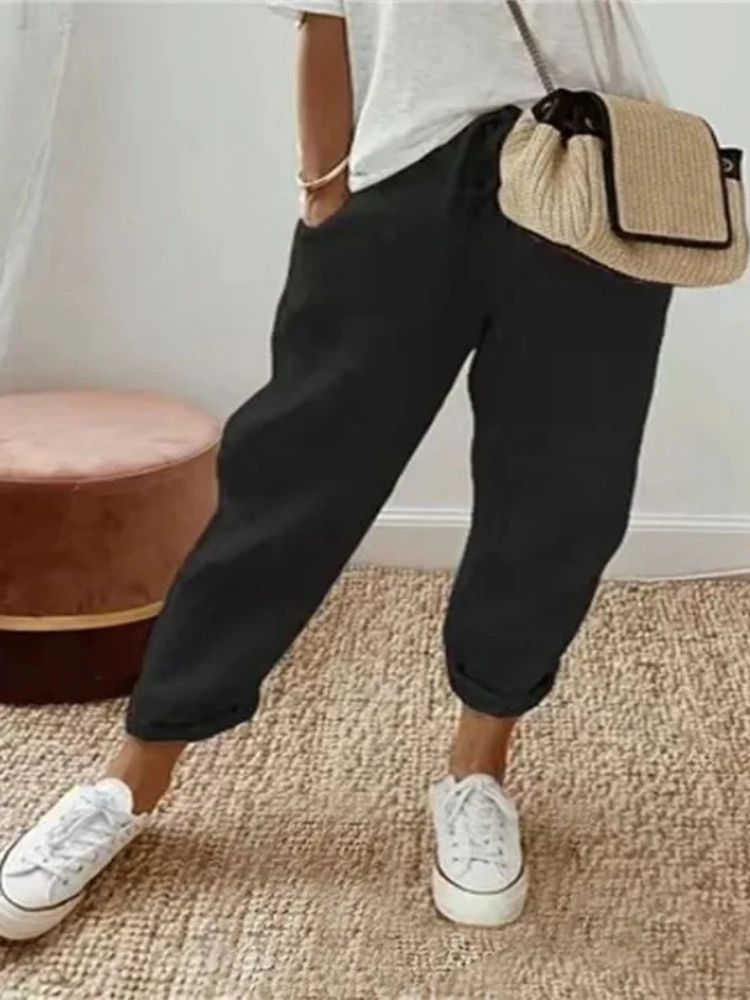 Elina | Women’s Cotton & Linen Pants | Relaxed & Breathable