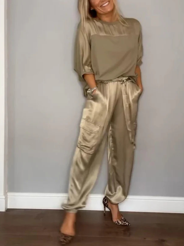 Elizabeth | Women’s Satin Set | Refined Elegance & Seasonal Comfort