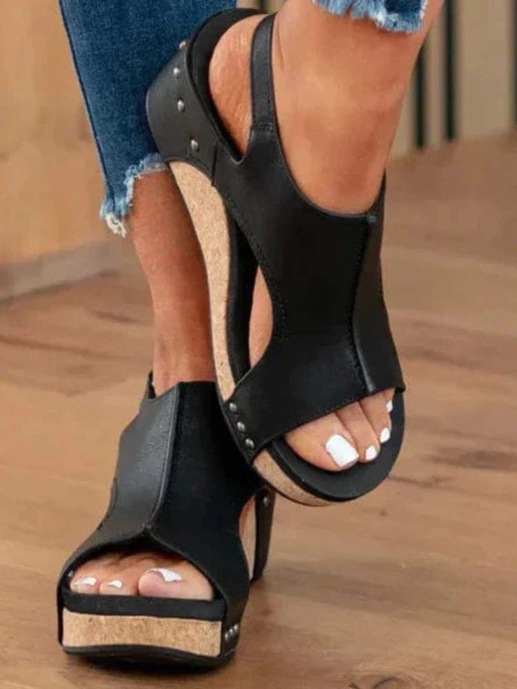 Eva | Women’s Orthopedic Wedge Sandals | Supportive & Stylish