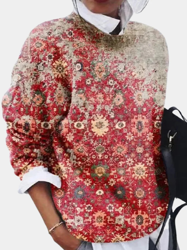 Febe | Women’s Sweater | Printed Casual Knit