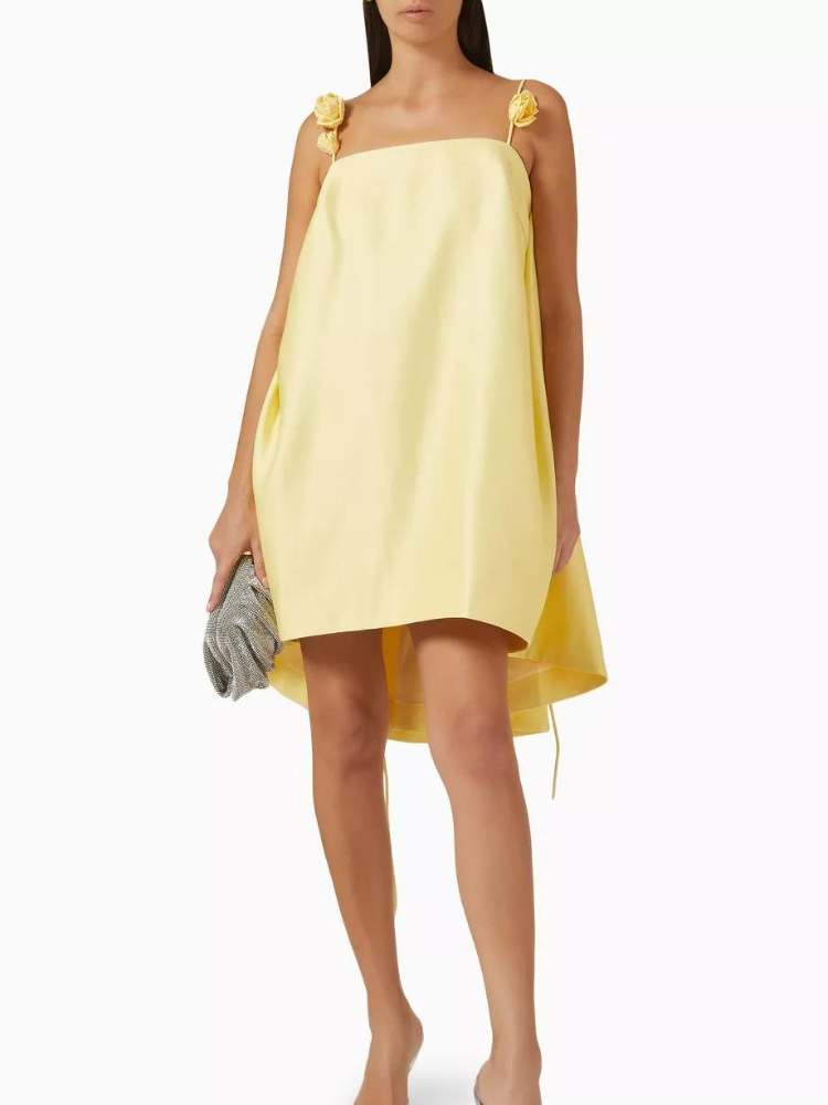 Fiona | Women’s Mini Dress | Rose Strap Detail