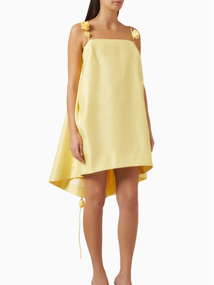 Fiona | Women’s Mini Dress | Rose Strap Detail
