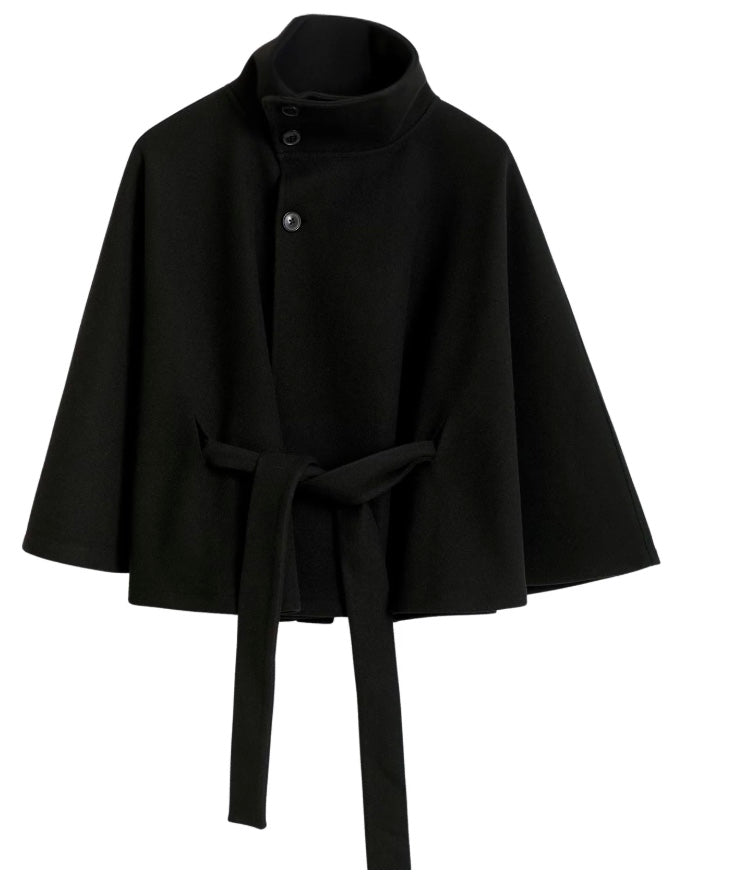 Elowen – Women’s Wool Coat with High Collar