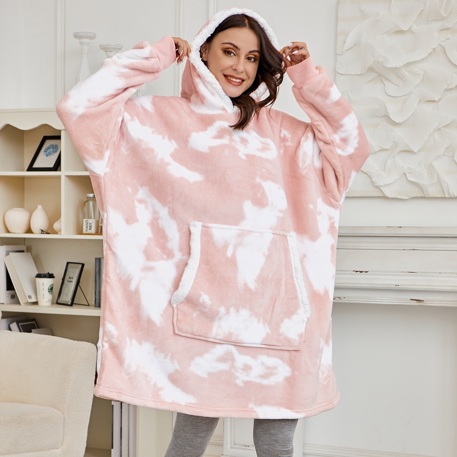Unisex Sweatshirt with Blanket – Sweatshirt and Blanket in One