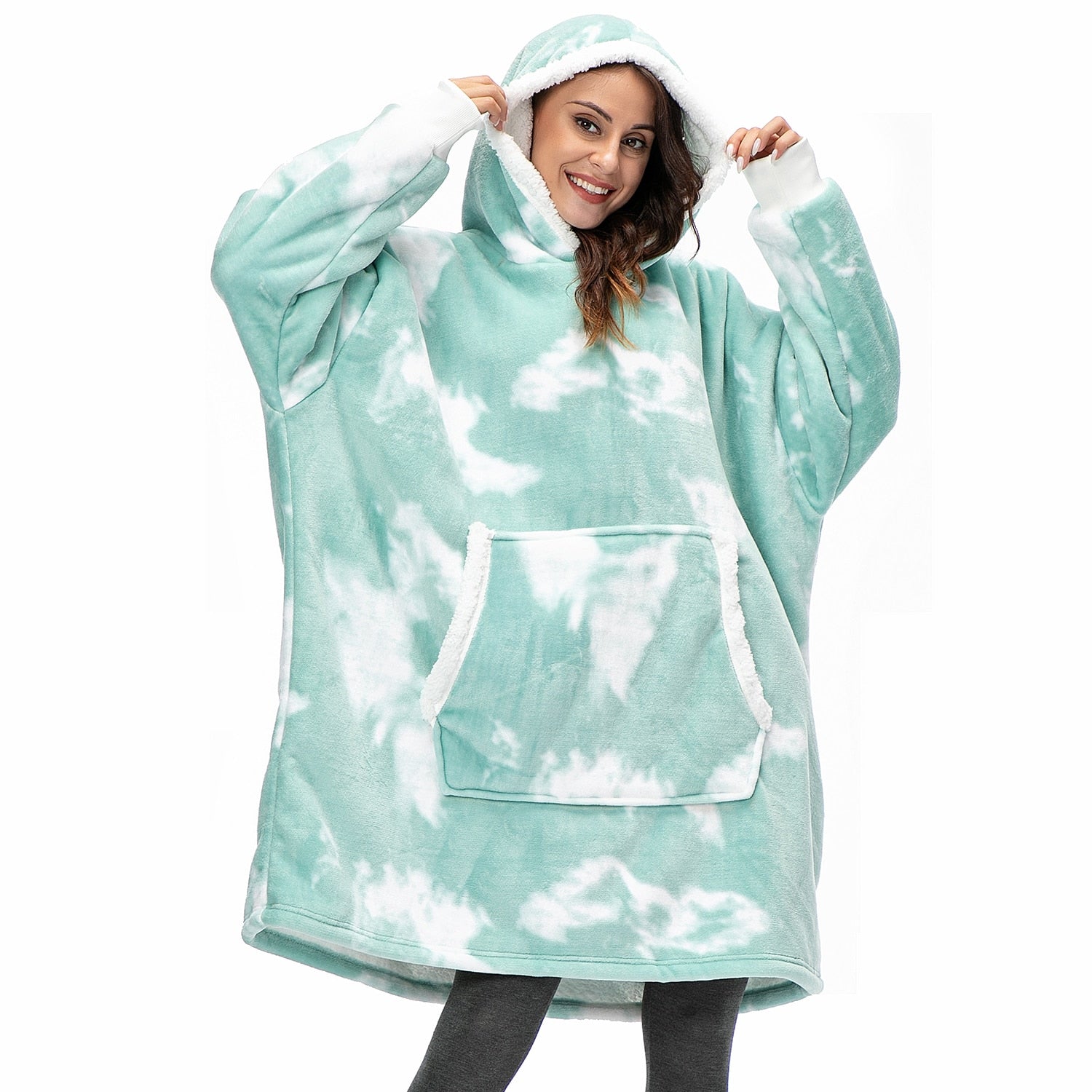 Unisex Sweatshirt with Blanket – Sweatshirt and Blanket in One