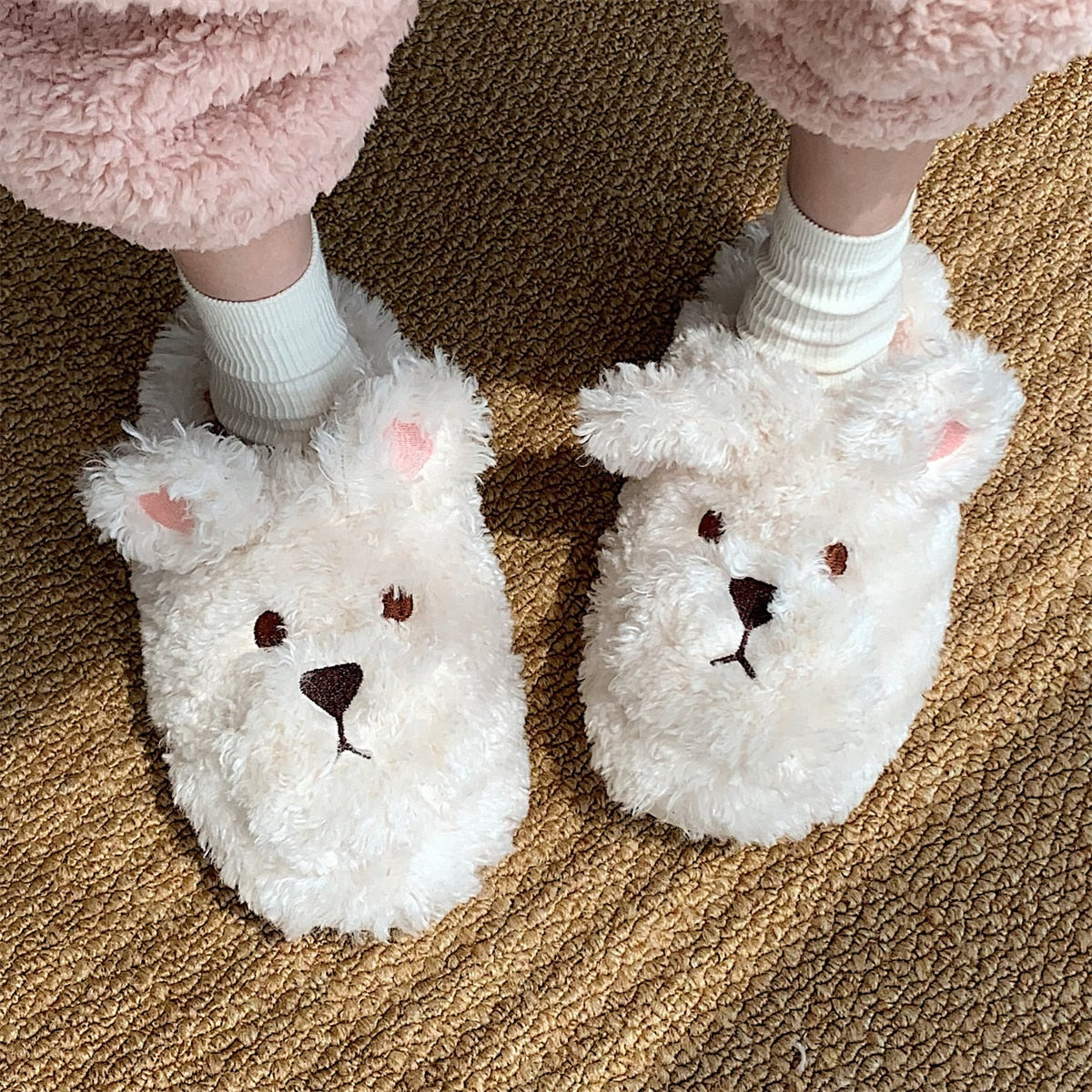 Unisex Animal Slippers – Soft Indoor Footwear