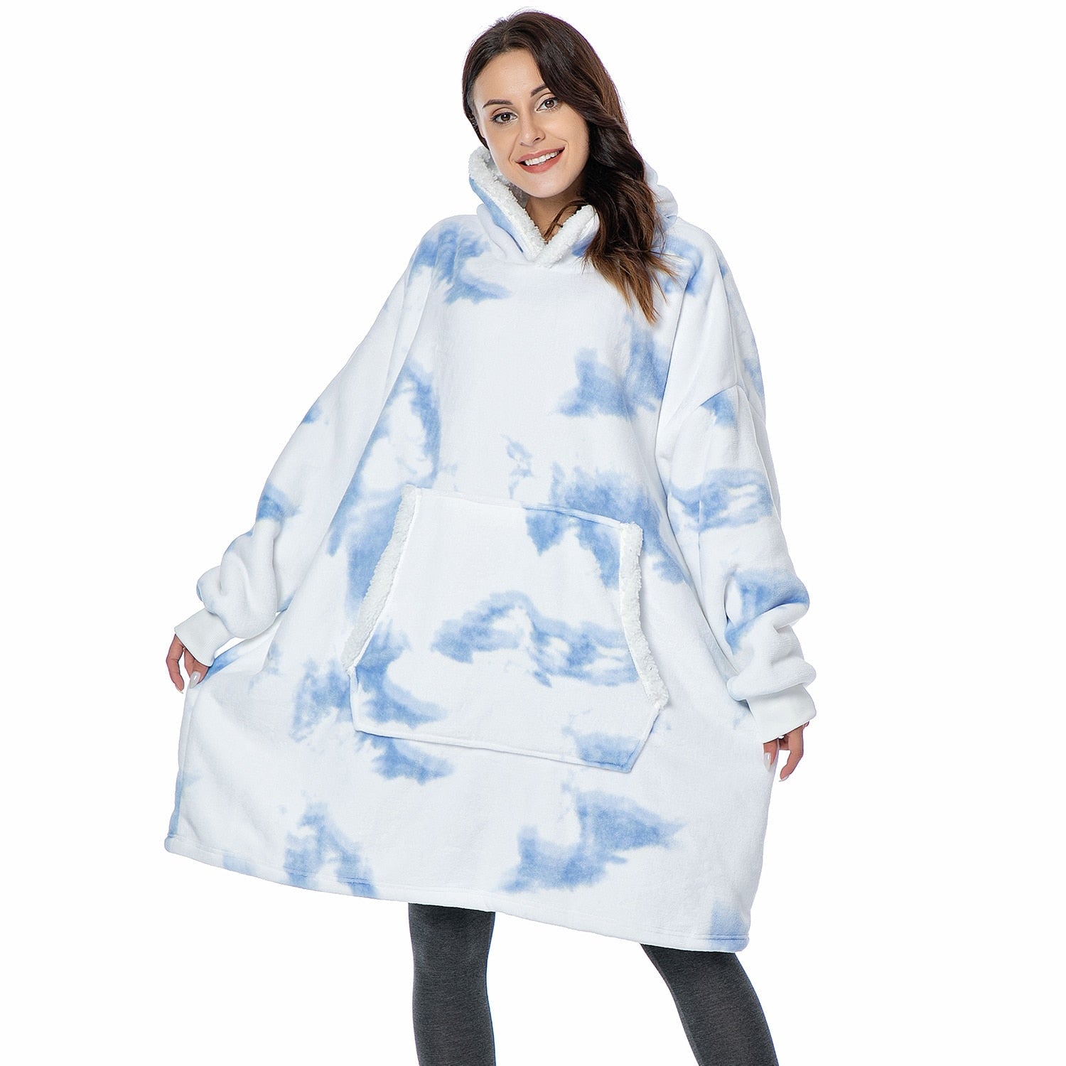 Unisex Sweatshirt with Blanket – Sweatshirt and Blanket in One