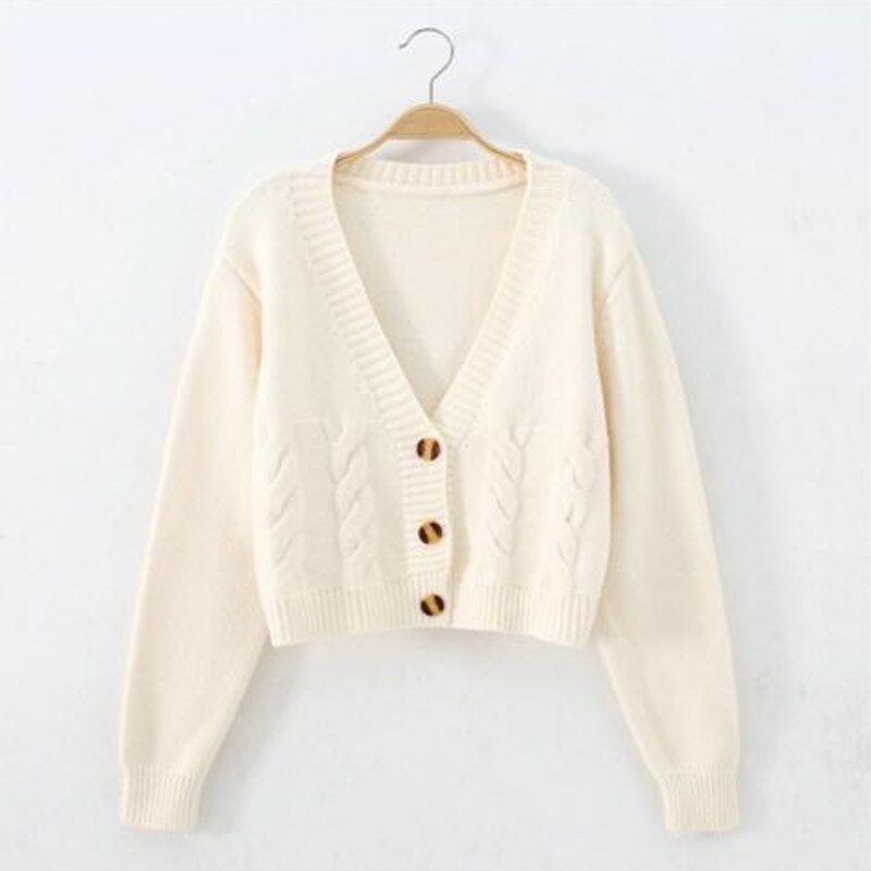 Elenora – Women’s Short Cable Knit Cardigan