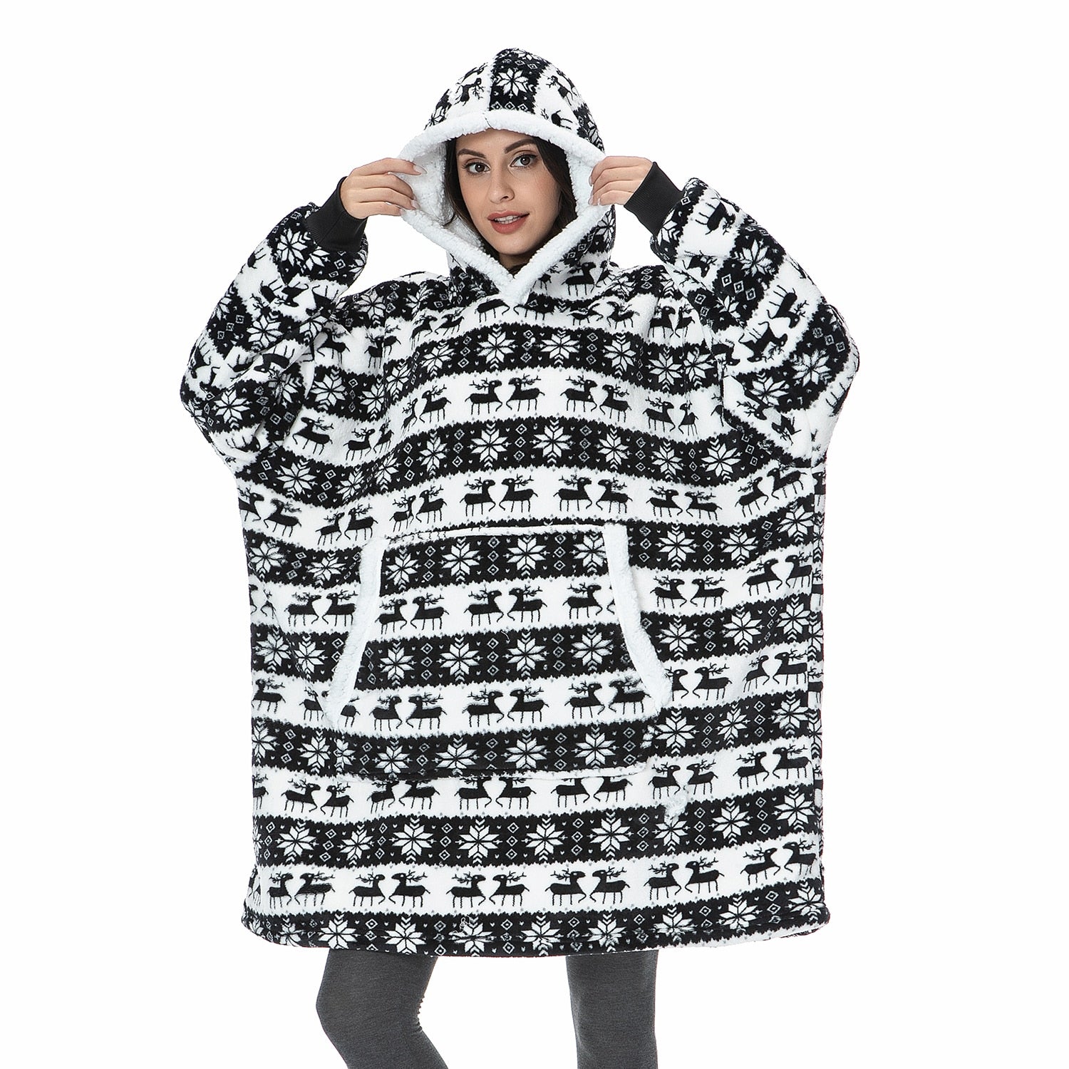 Unisex Sweatshirt with Blanket – Sweatshirt and Blanket in One