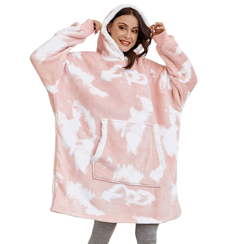 Unisex Sweatshirt with Blanket – Sweatshirt and Blanket in One
