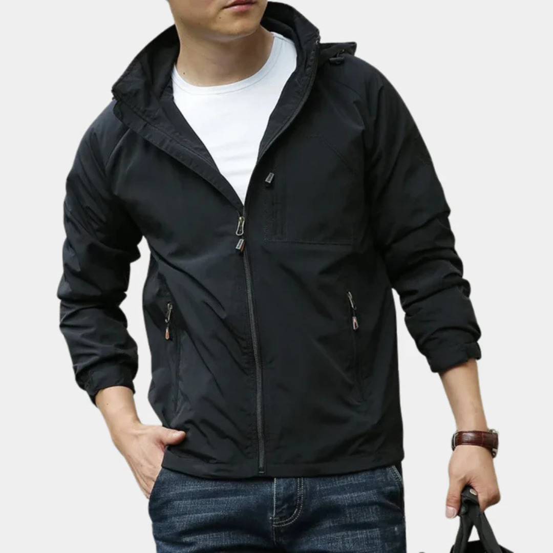 Men’s Cargo Jacket – Hooded Outdoor Multi-Pocket Coat