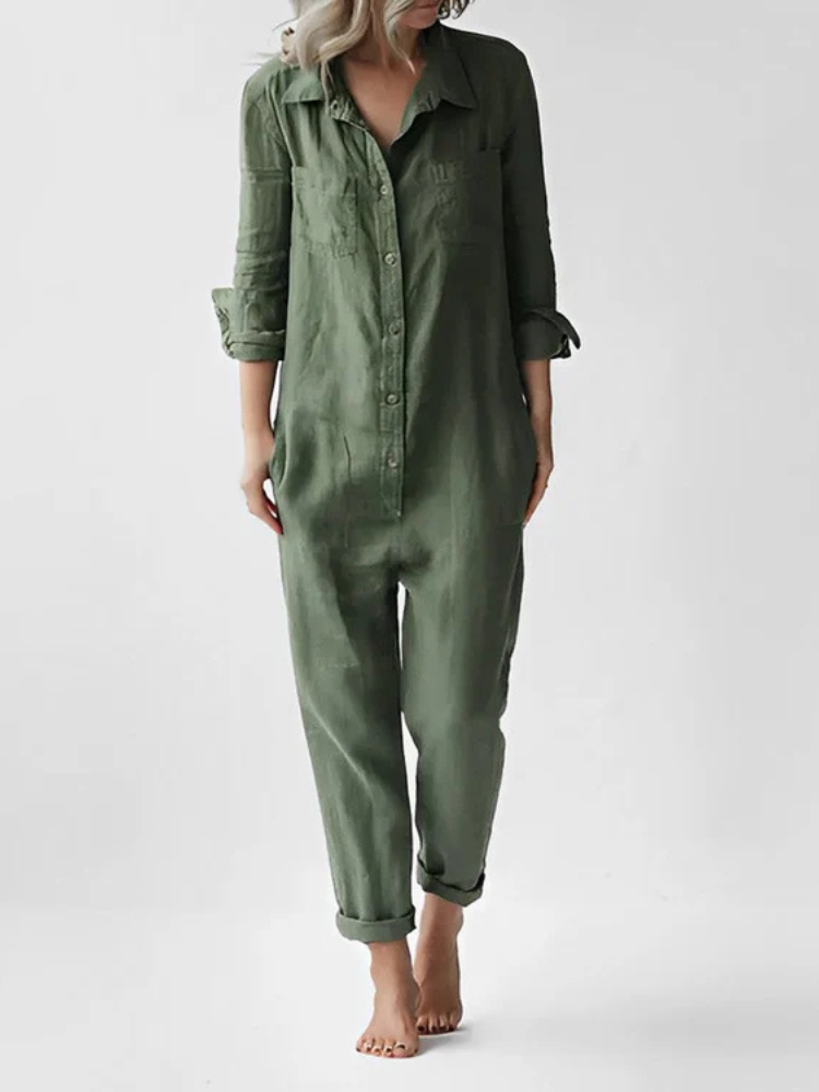 Isla | Women’s Cotton Jumpsuit | Airy & Flattering