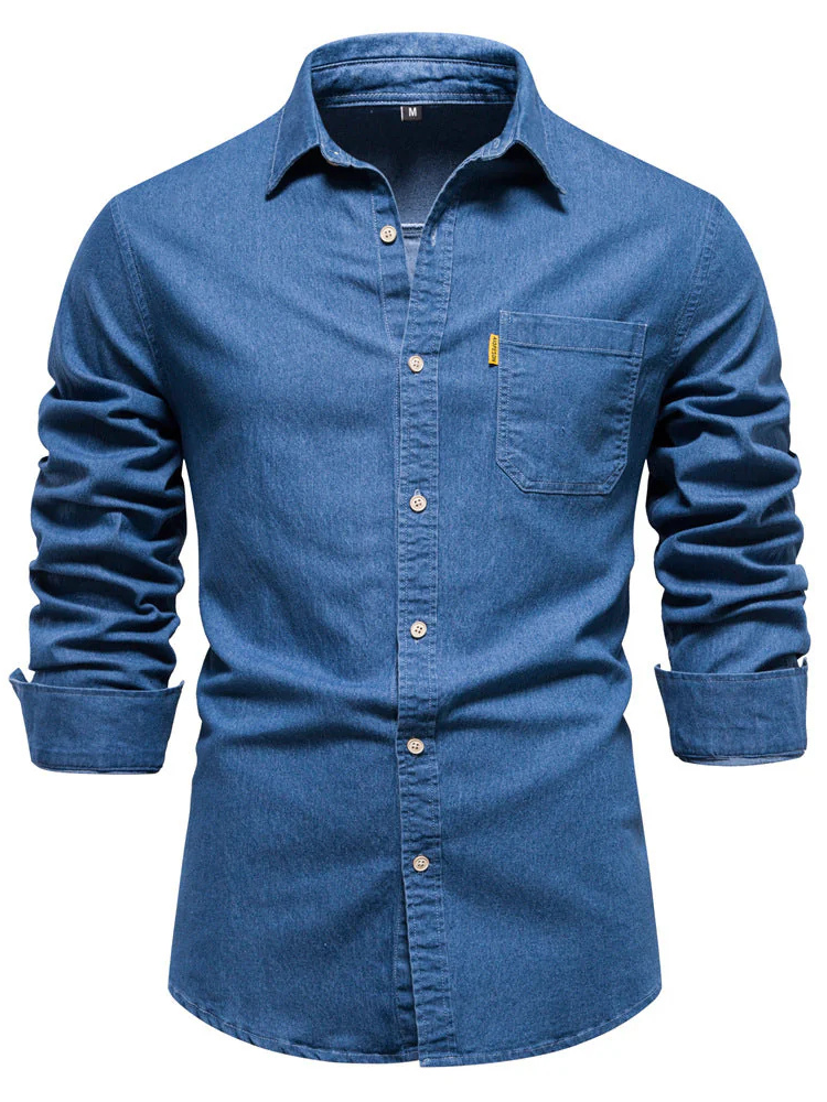 Jarell | Men’s Denim Shirt | Long Sleeve & Durable