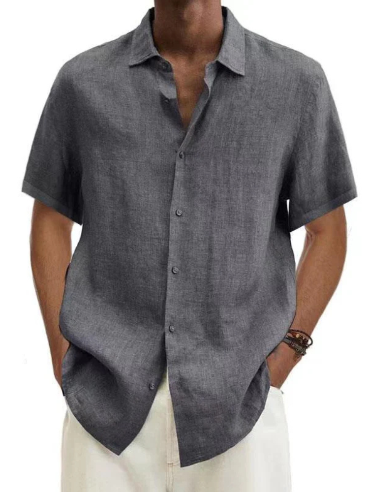 Jaron | Men’s Linen Shirt | Short Sleeve & Breathable