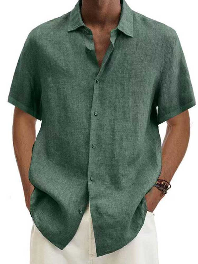 Jaron | Men’s Linen Shirt | Short Sleeve & Breathable
