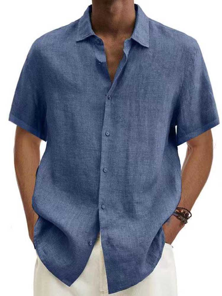 Jaron | Men’s Linen Shirt | Short Sleeve & Breathable