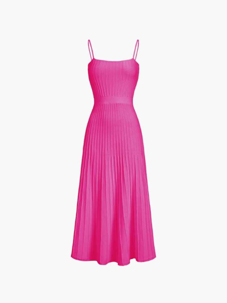 Kaela | Women’s Midi Dress | Ribbed Fitted Sundress