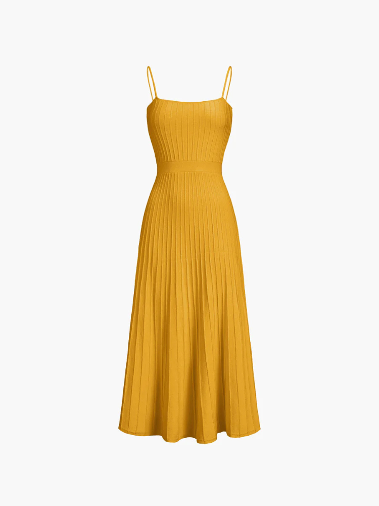Kaela | Women’s Midi Dress | Ribbed Fitted Sundress
