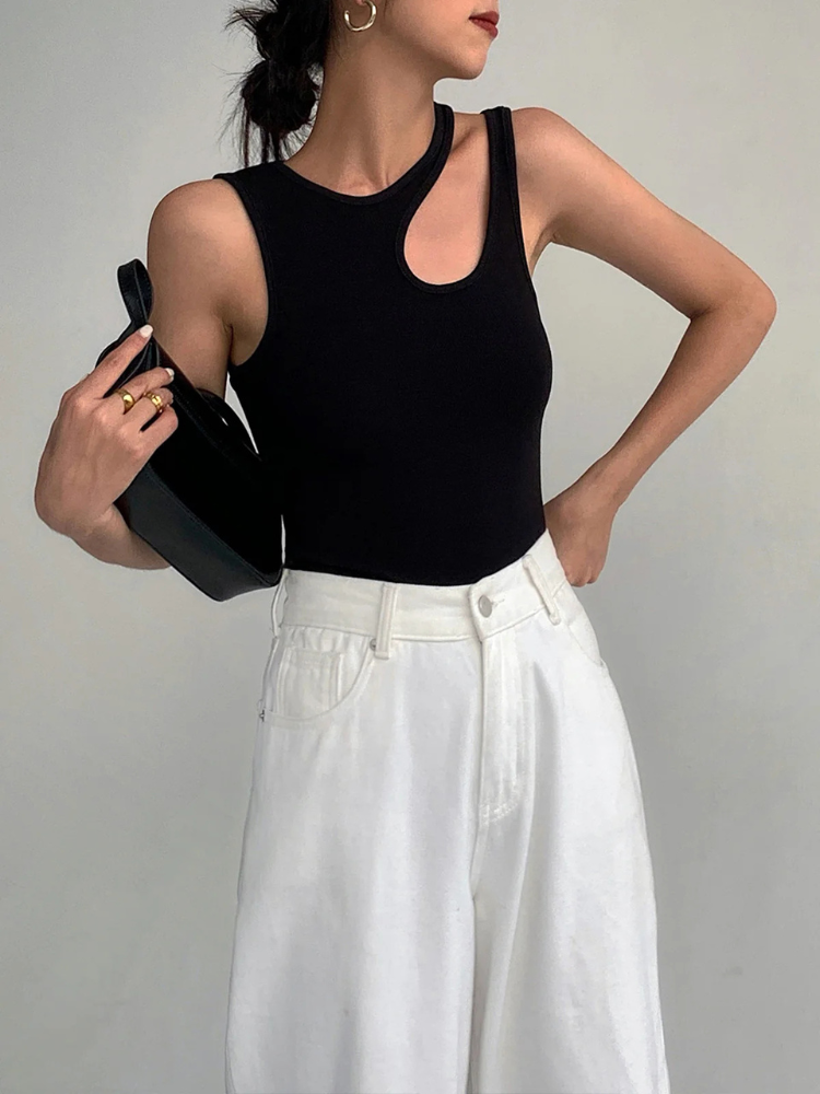 Kaia | Women’s Tank Top | Semi-Sheer Cutout