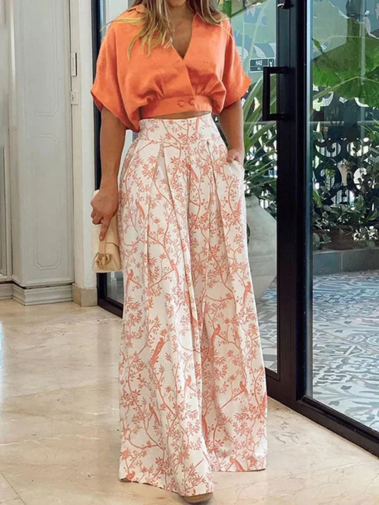 Kiara | Women’s Two-Piece Set | Floral & Flowy Summer Style