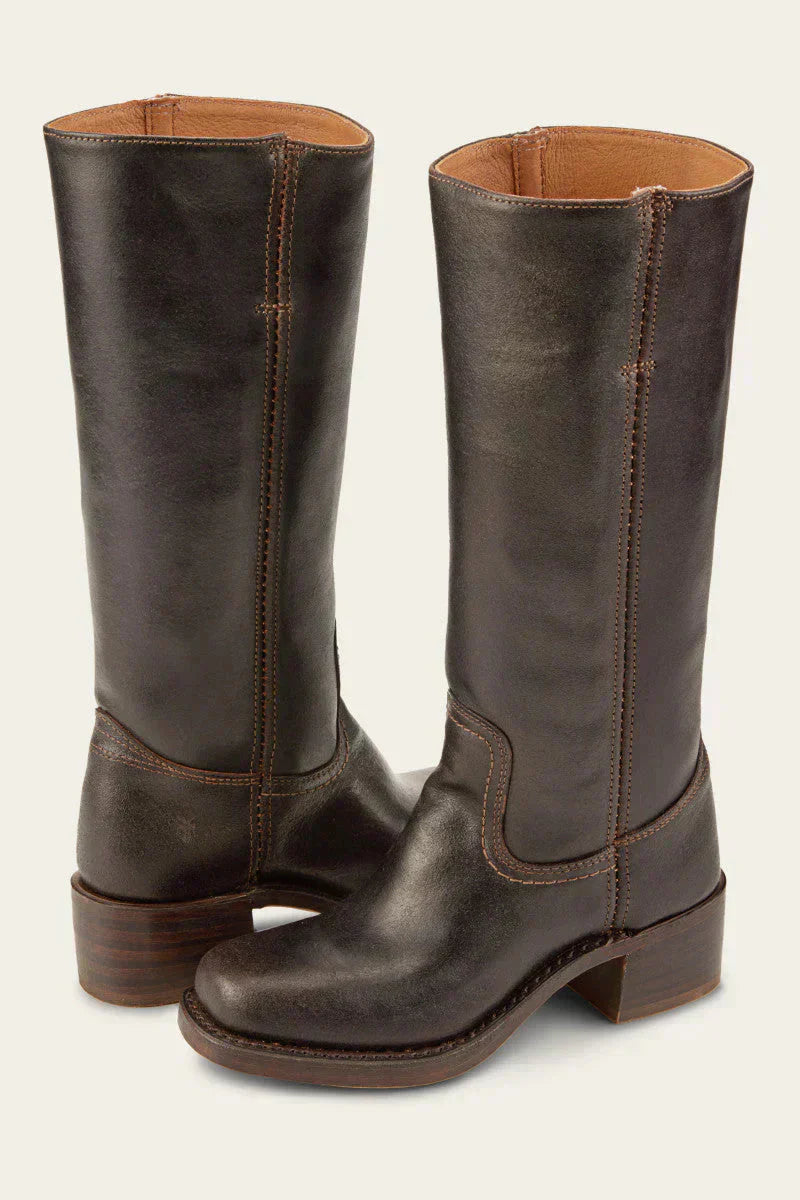Women's Over-the-Knee Boots – Fitted Cut with Structured Sole