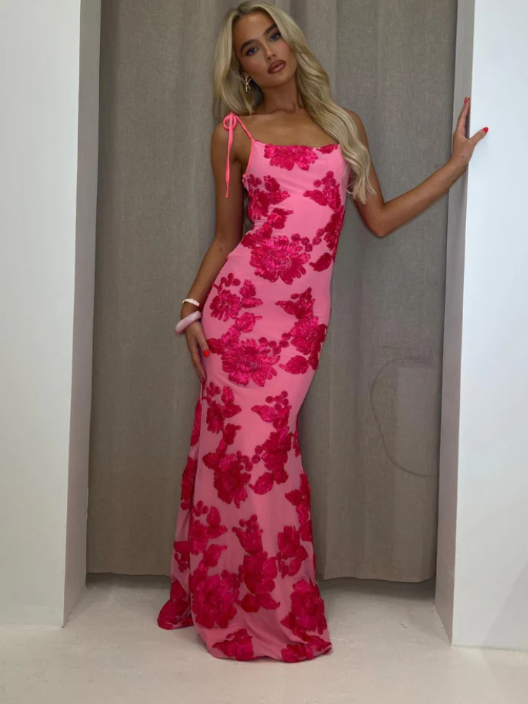 Levana | Women’s Maxi Dress | Embroidered
