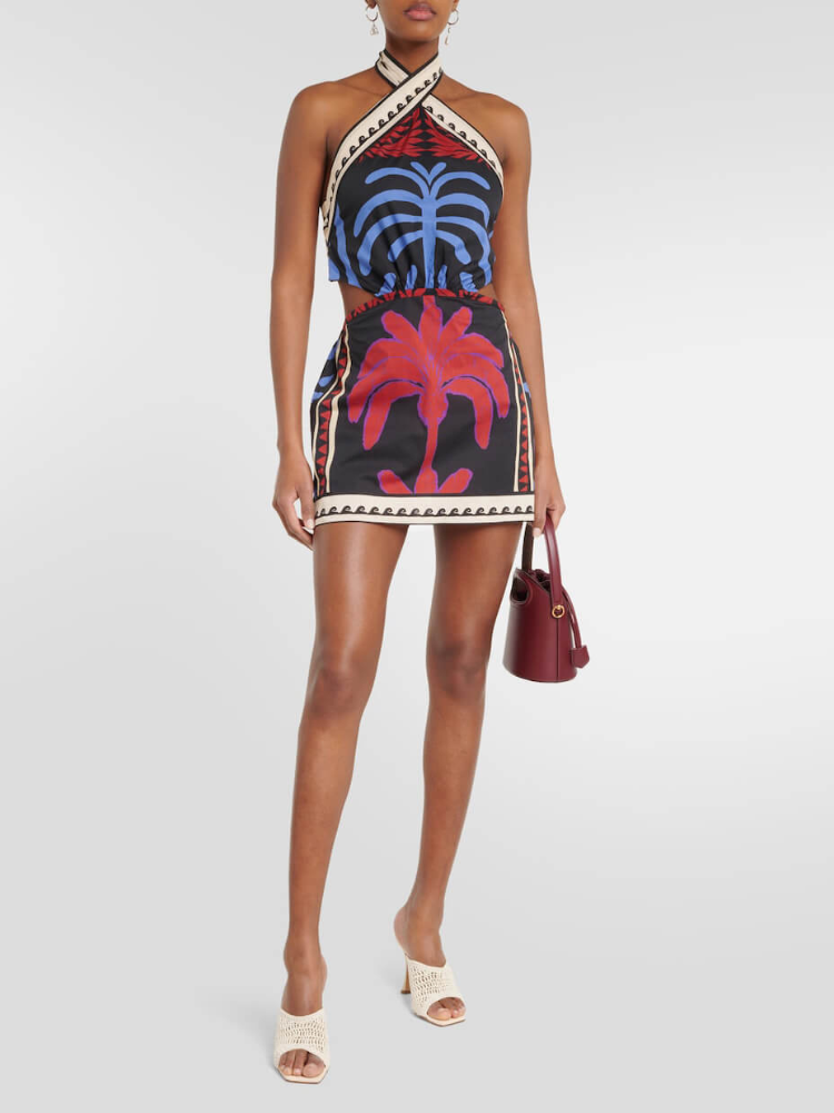 Liana | Women’s Halterneck Mini Dress | Floral Print
