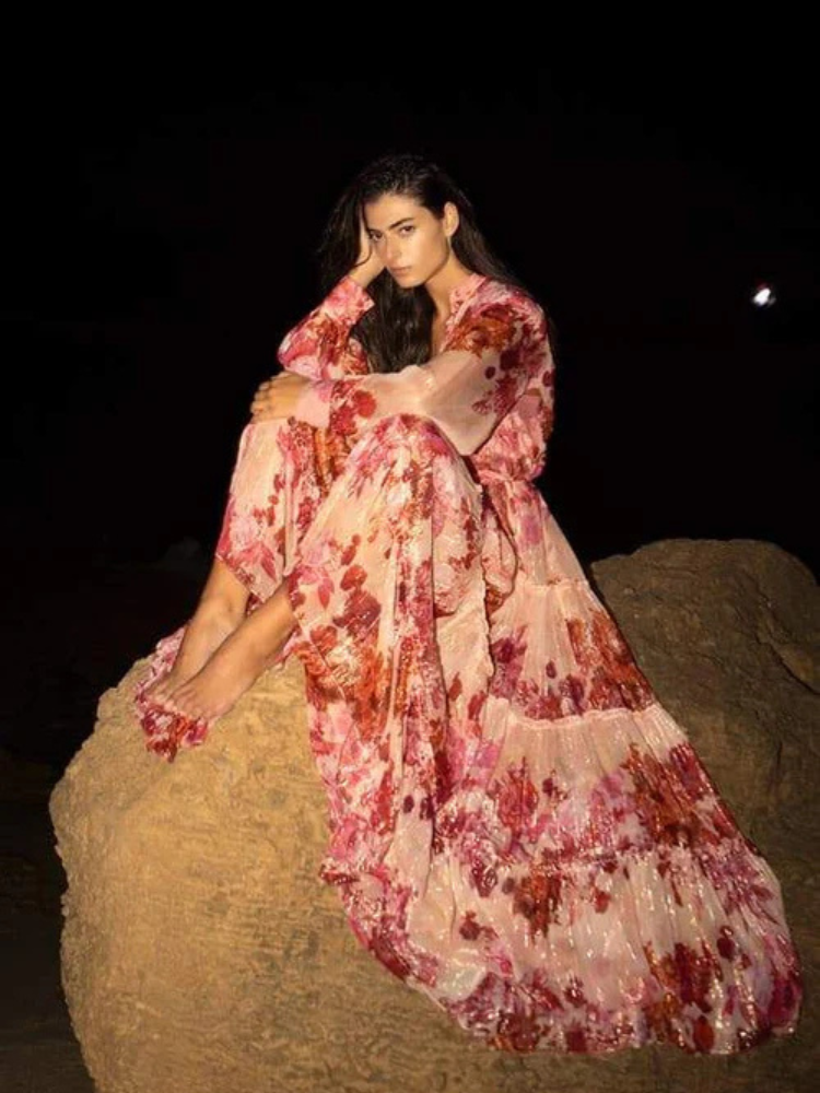 Liliane | Women’s Maxi Dress | Floral Long Sleeve