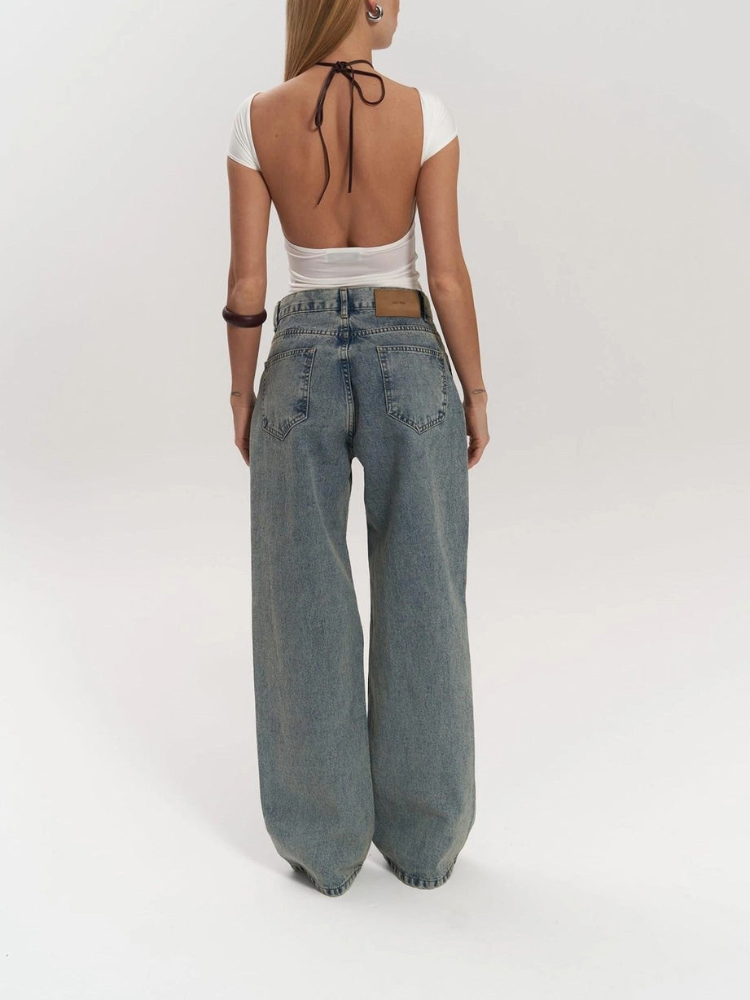 Lina | Women’s Mesh Panel Jeans | High Waist