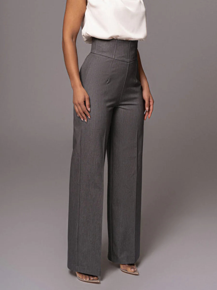 Liora | Women’s Pants | High Waist Straight Leg Tailored