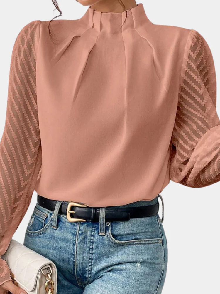 Liora | Women’s Top | Long-Sleeve Coastal Elegance