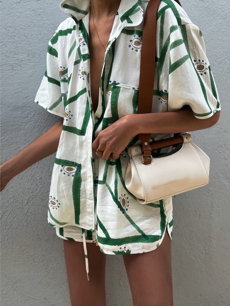 Luna | Women’s Printed Summer Set | Relaxed Fit