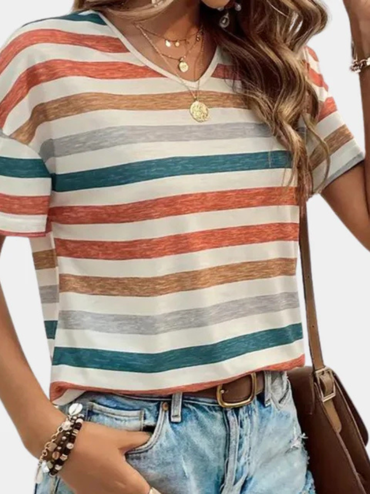Mabel | Women’s T-Shirt | Striped Soft Touch