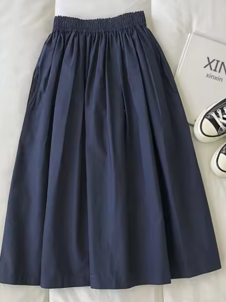 Maëlle | Women’s Skirt | High-Waisted Pleated Midi