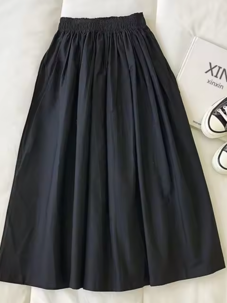 Maëlle | Women’s Skirt | High-Waisted Pleated Midi