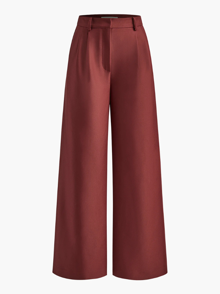 Maren | Women’s Pants | Solid Wide Leg Beltless