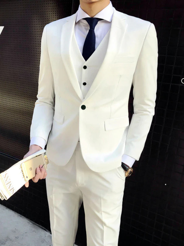 Matheo | Men’s Wool Suit Set | 3-Piece & Tailored
