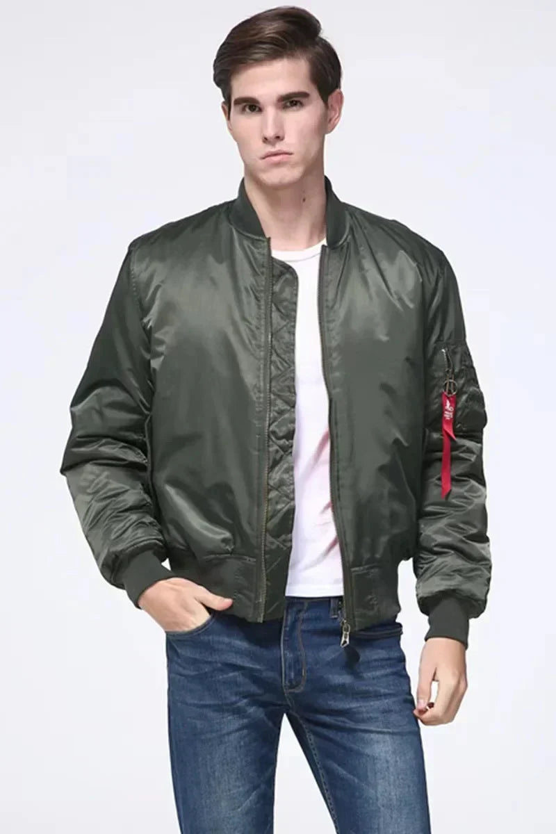Ardeno - Unisex Bomber Jacket With Zip Closure