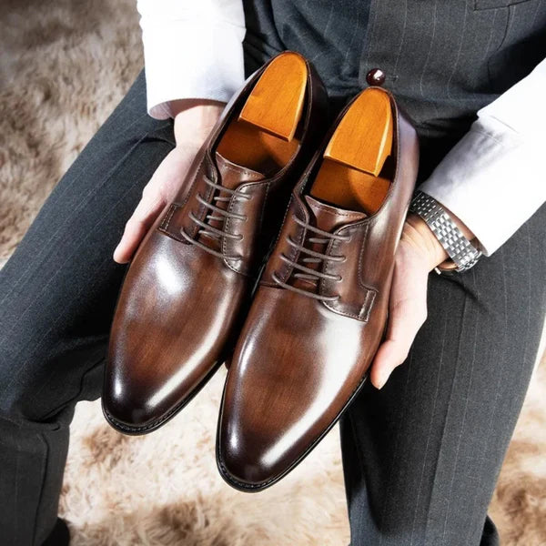 Men’s Sleek Formal Oxford Shoes | Lace-Up