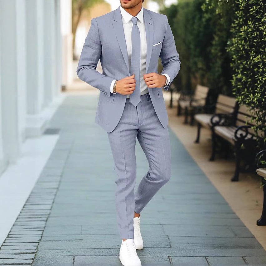 Two-piece men's suit – fitted jacket and trousers