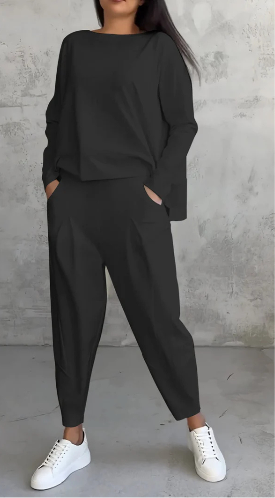 Mira | Women’s Lounge Set | Back Tie Top & Utility Pants