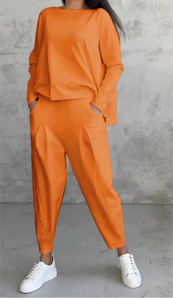 Mira | Women’s Lounge Set | Back Tie Top & Utility Pants