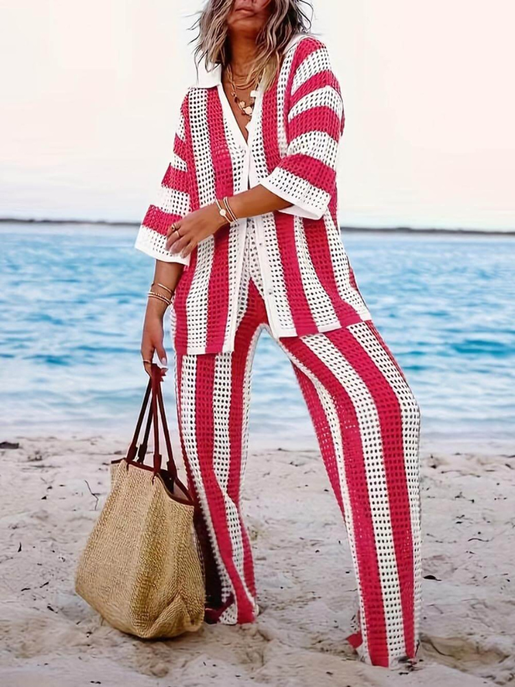 Mira | Women’s Striped Lounge Set | Relaxed Fit