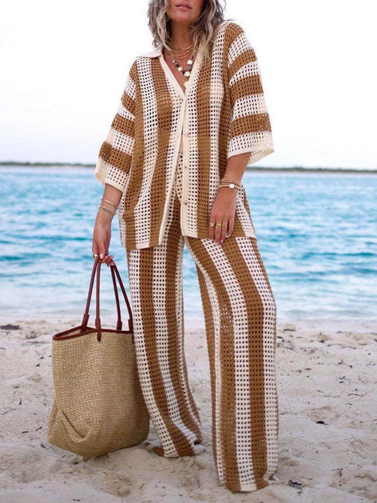 Mira | Women’s Striped Lounge Set | Relaxed Fit