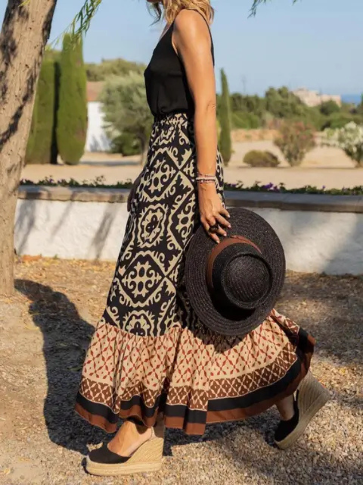 Mirae | Women’s Skirt | Retro Bohemian Flow