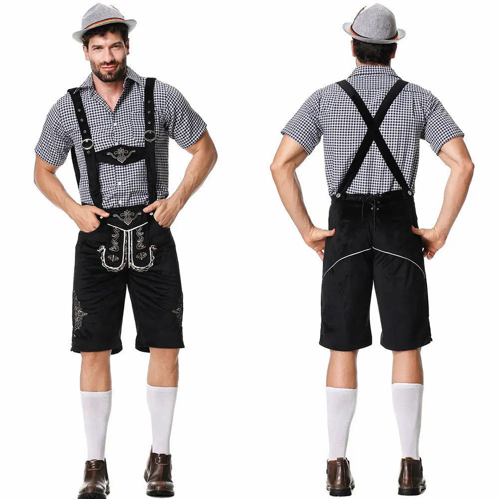Men's outfit with shirt, pants, and cap – traditional costume
